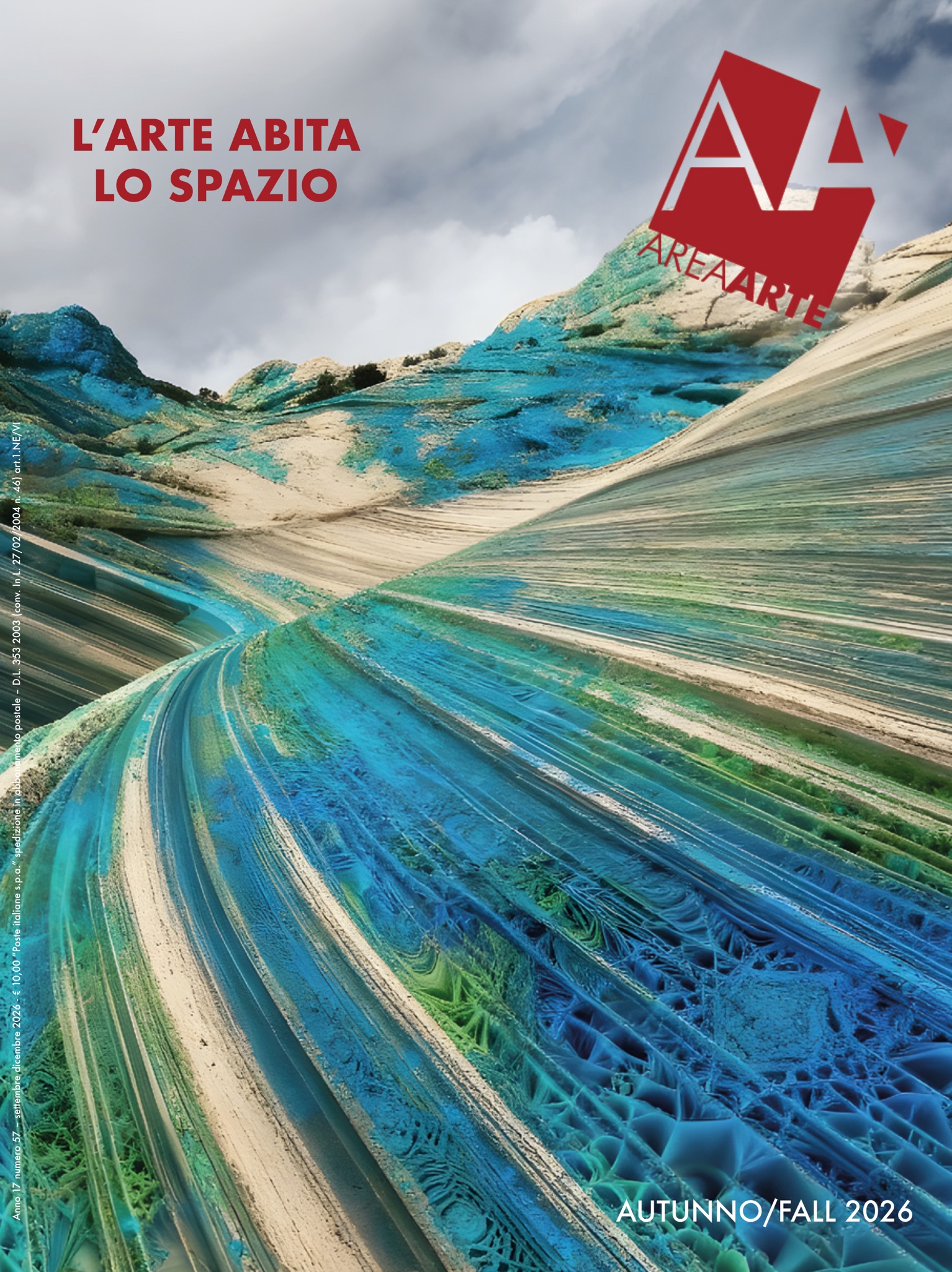 Copertina della rivista AreAArte Autunno/Fall 2026 - L'arte abita lo spazio