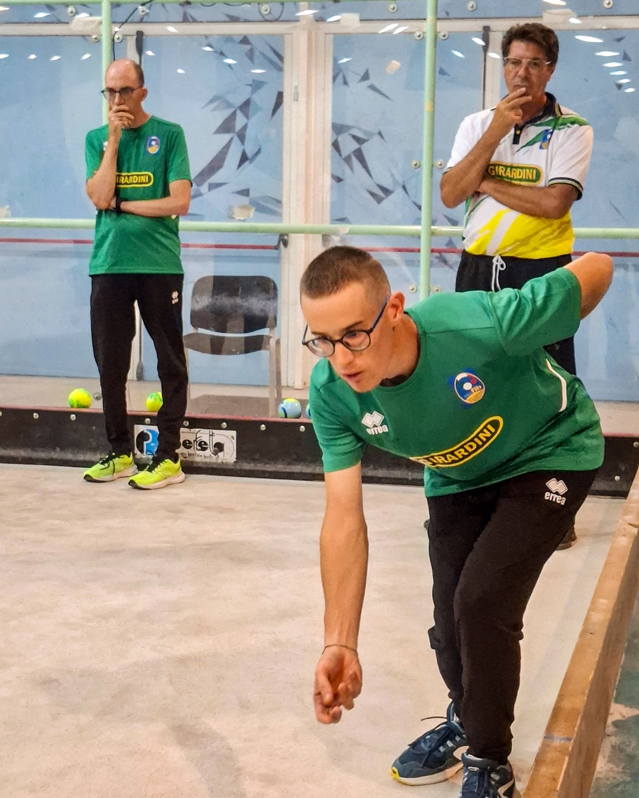 Atleta della A.S.D. Girardini San Fortunato in gara ai Campionati Nazionali di bocce paralimpiche di Roma 2026